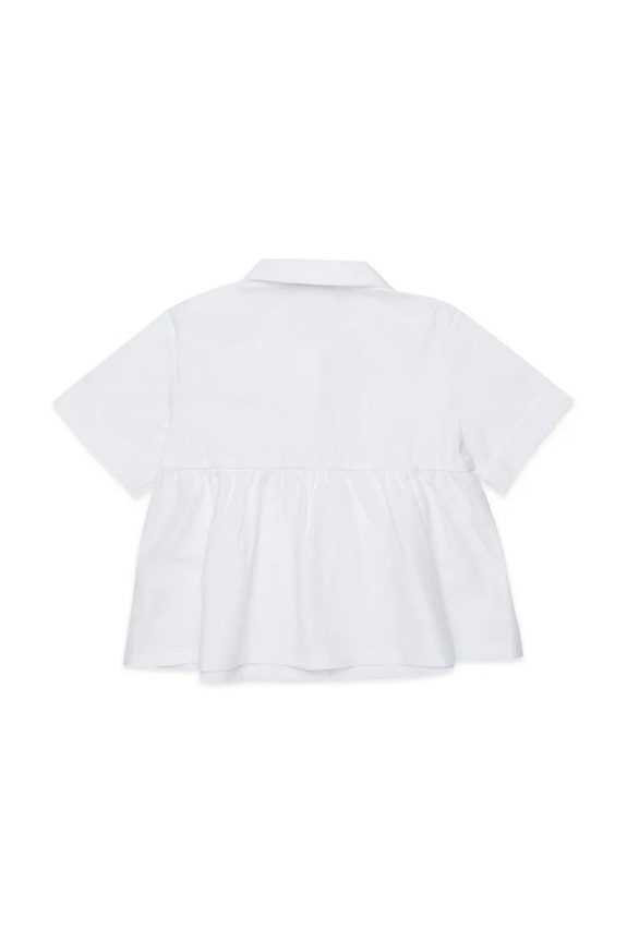 Marni bluzka koszulowa dziecięca bawełniana MC121F SHIRT M01741.M00UW biały SS26
