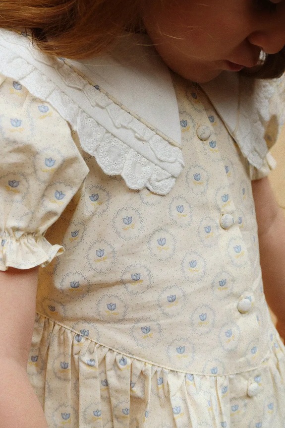 Παιδική βαμβακερή μπλούζα Konges Sløjd COEUR COLLAR SHIRT GOTS KS104746.PPY2