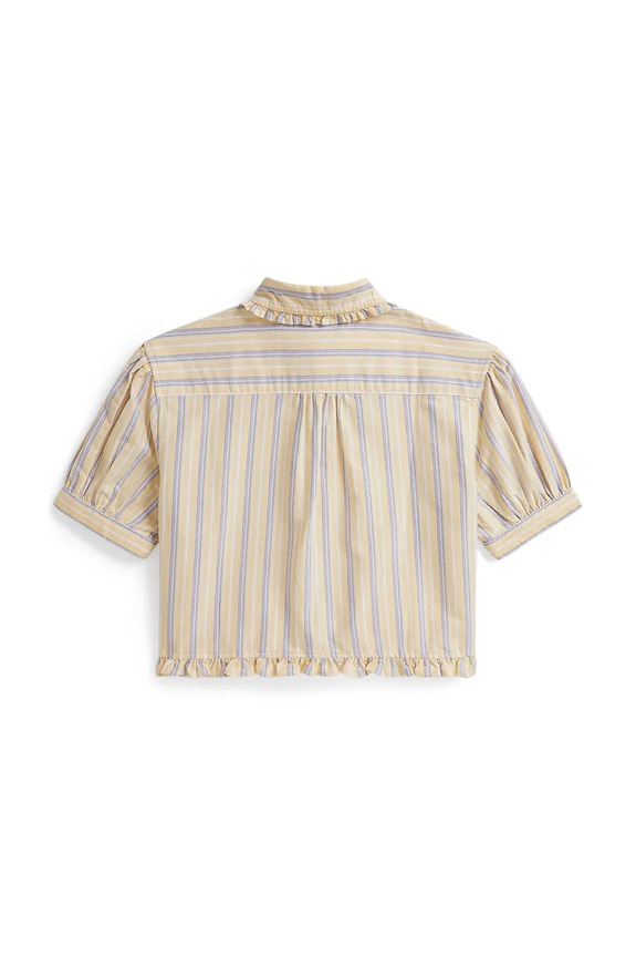 Детская хлопковая рубашка Polo Ralph Lauren 313A11746002 жёлтый SS26