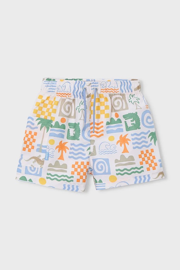 Mayoral pantaloni scurți de baie copii 3612.5H.Mini.PPY2 alb SS26