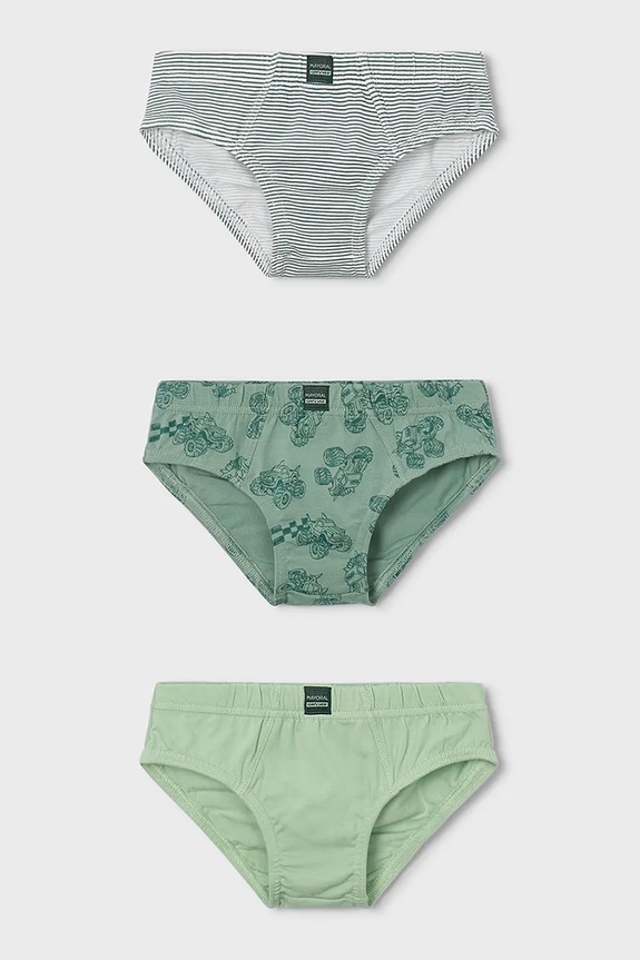 Mayoral slip copii 3-pack slipuri verde 10168.5E.Mini.PPY2