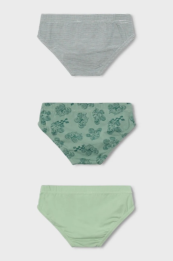 Mayoral slip copii 3-pack 10168.5E.Mini.PPY2 verde SS26