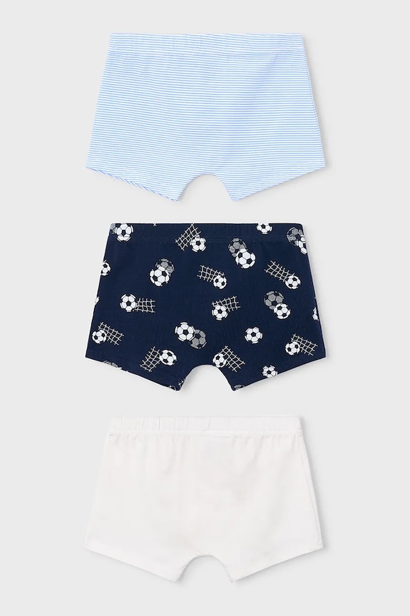 Dětské boxerky Mayoral 3-pack 10171.5E.Mini.PPY2 námořnická modř SS26