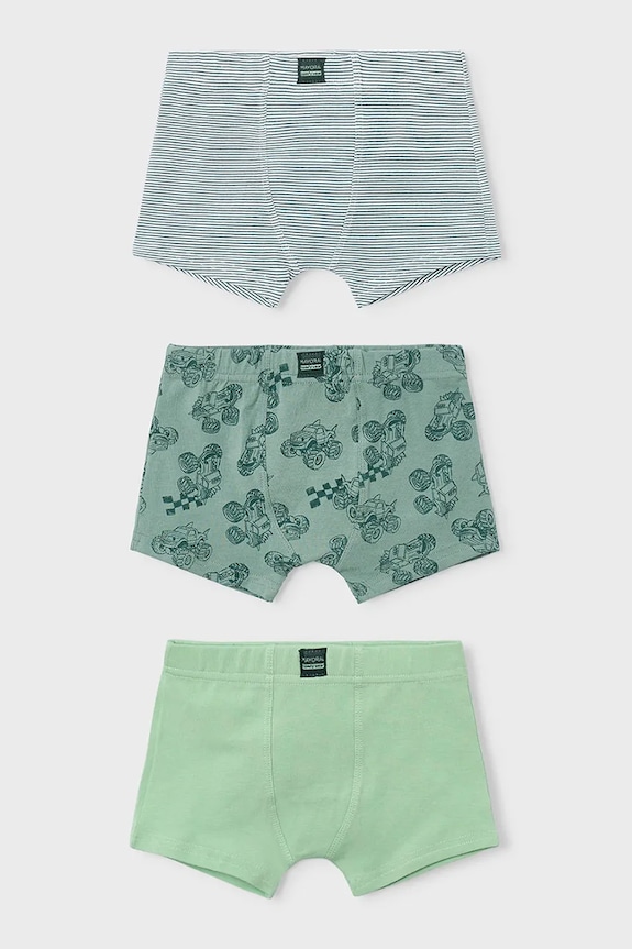 Dječje bokserice Mayoral 3-pack uske bokserice zelena 10171.5E.Mini.PPY2
