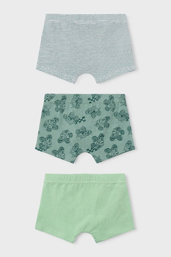 Dječje bokserice Mayoral 3-pack 10171.5E.Mini.PPY2 zelena SS26
