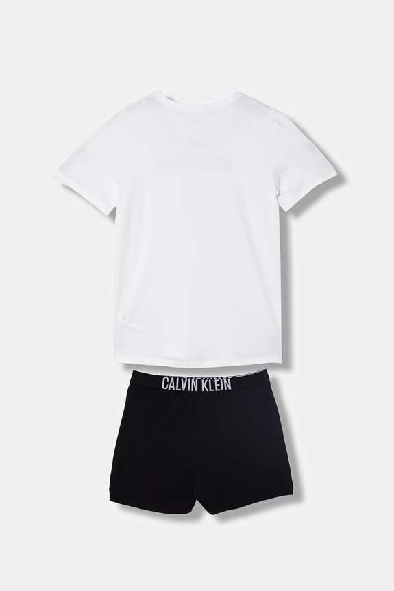 Calvin Klein Underwear piżama dwuczęściowa dziecięca bawełniana z elastanem B70B700515.PPY2 biały SS26