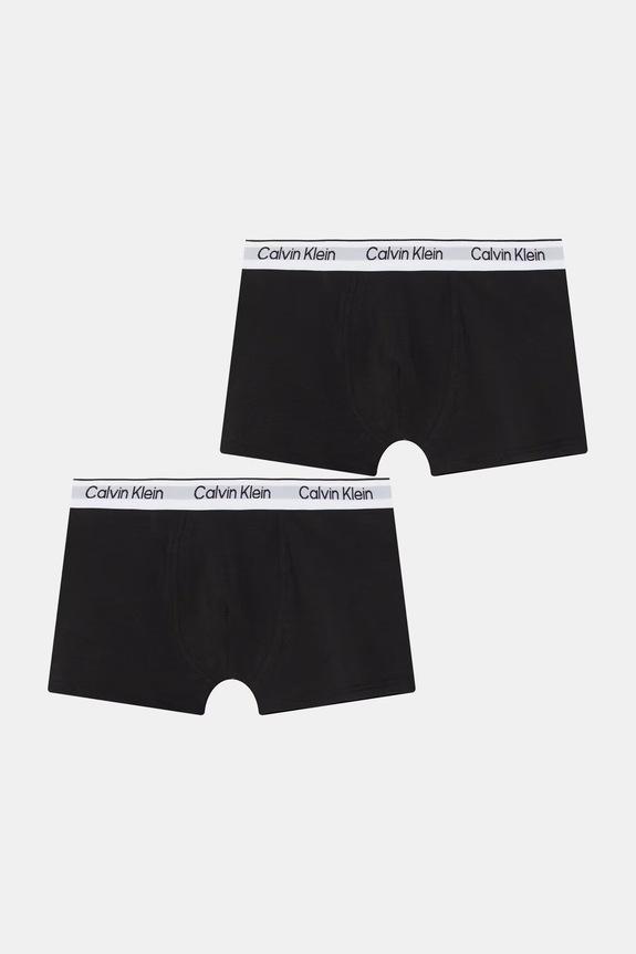 Calvin Klein Underwear Μποξεράκι παιδικό από βαμβάκι με ελαστάν 2-pack μαύρο B70B700506.PPY2