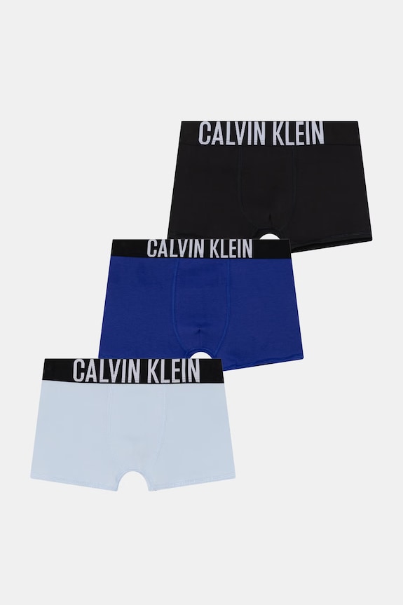Calvin Klein Underwear boxerky detské bavlnené s elastanom 3-pak modrá B70B700510.PPY2