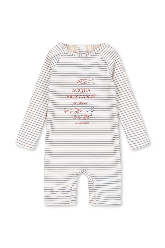 Konges Sløjd egyrészes fürdőruha ASTER ONESIE GRS Bébi termékek kék KS104642.PPY2