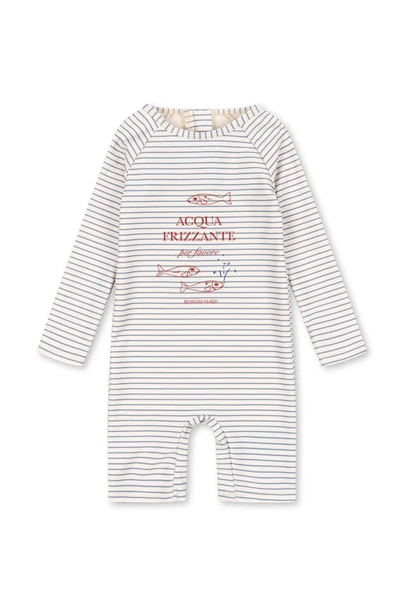 Konges Sløjd egyrészes fürdőruha ASTER ONESIE GRS Bébi termékek kék KS104642.PPY2