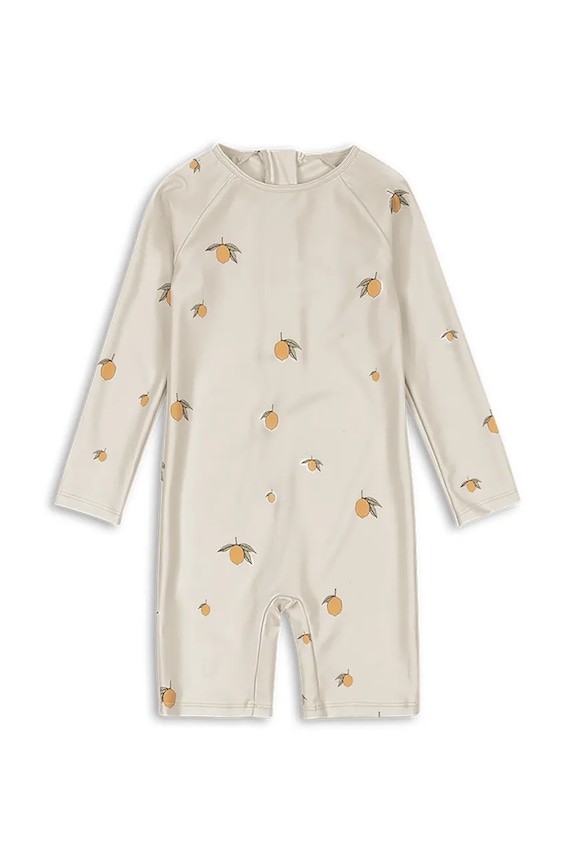 Konges Sløjd jednoczęściowy strój kąpielowy ASTER ONESIE GRS Produkt niemowlęcy beżowy KS104642.PPY2