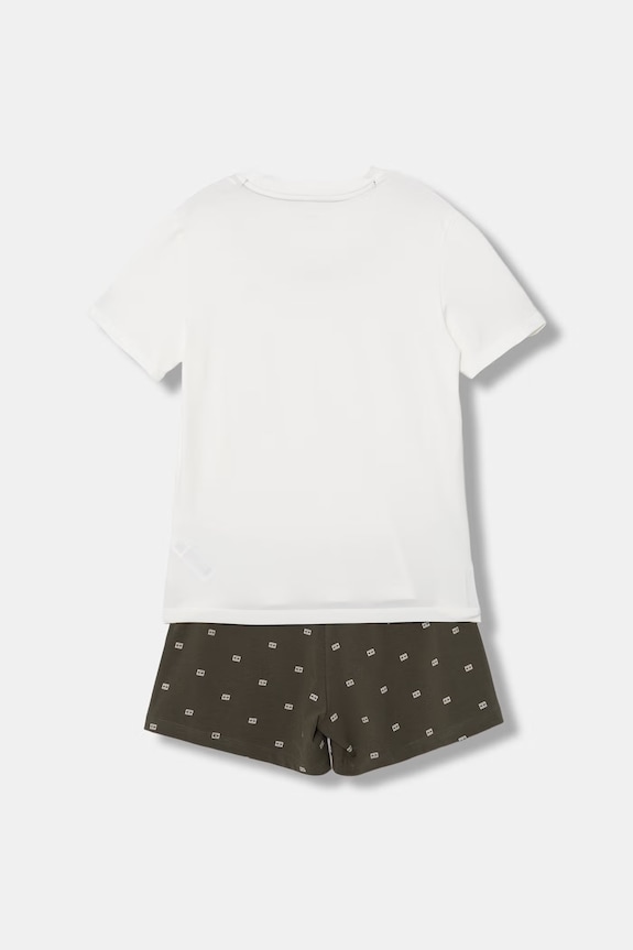 Tommy Hilfiger cămașă de pijama pentru copii bumbac UB0UB00575.PPY2 alb SS26