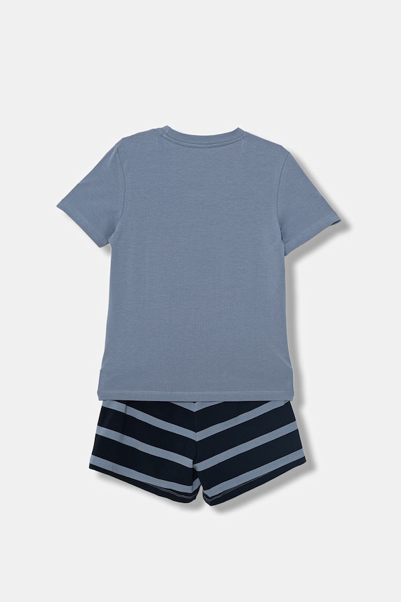 Tommy Hilfiger πουκάμισο πιτζάμας παιδικό βαμβακερό UB0UB00575.PPY2 μπλε SS26