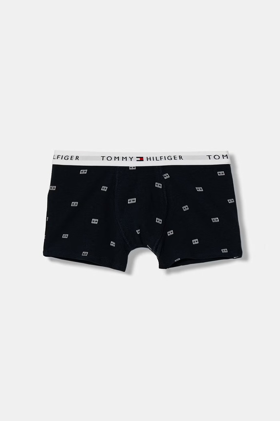 Tommy Hilfiger boxeri pentru copii din bumbac cu elastan pachet de 2 UB0UB00550.PPY2 bleumarin SS26