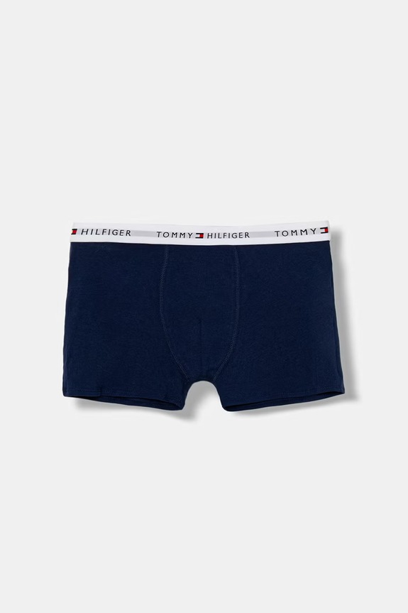 Chłopiec Tommy Hilfiger bokserki dziecięce z bawełną 3-pack UB0UB00573.PPY2 szary
