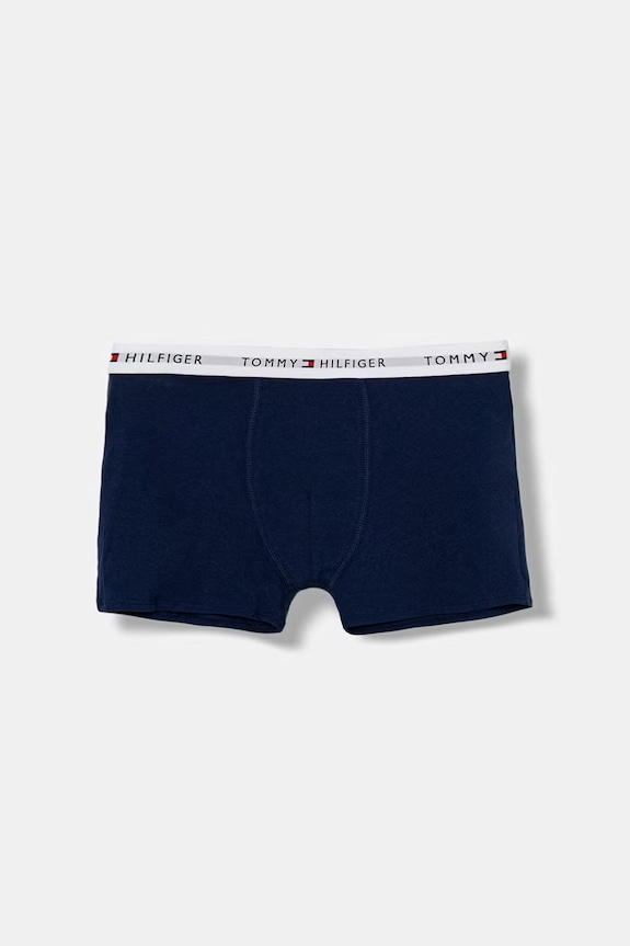 Chłopiec Tommy Hilfiger bokserki dziecięce z bawełną 3-pack UB0UB00573.PPY2 szary