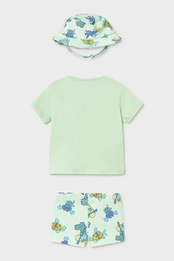 Mayoral Newborn costum de baie pentru bebeluși 1617.1M.Newborn.PPY2 verde SS26