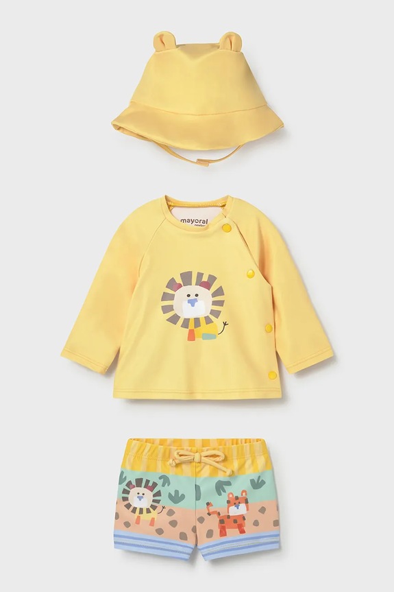 Mayoral Newborn costum de baie pentru bebeluși galben 1619.1Q.Newborn.PPY2