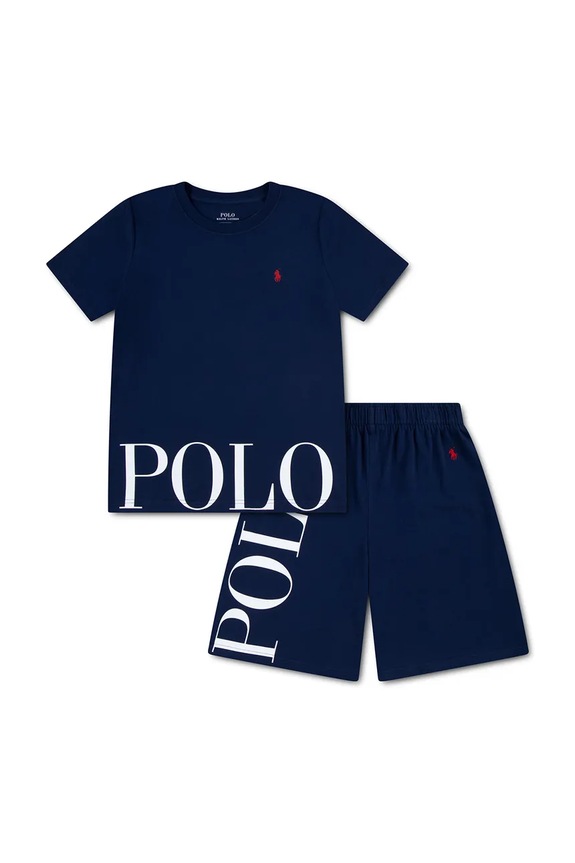 Dječja pidžama Polo Ralph Lauren komplet mornarsko plava 9P0287