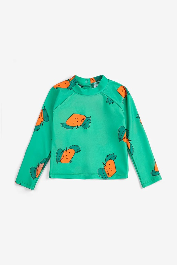Bobo Choses longsleeve de baie pentru copii Tangerine 126AB106 verde SS26