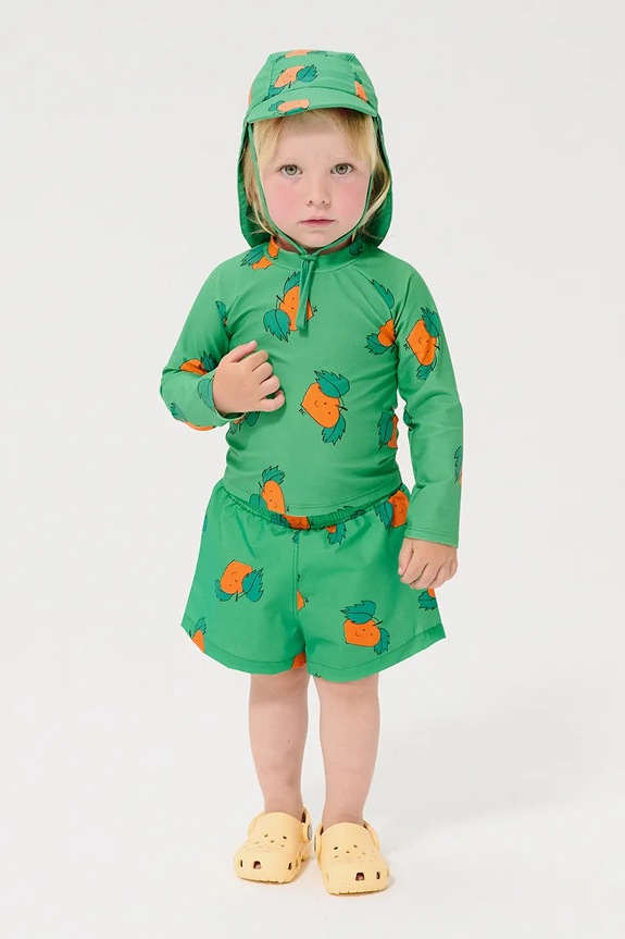 Bobo Choses pantaloni scurți de baie copii Tangerine Produs pentru bebe verde 126AB107