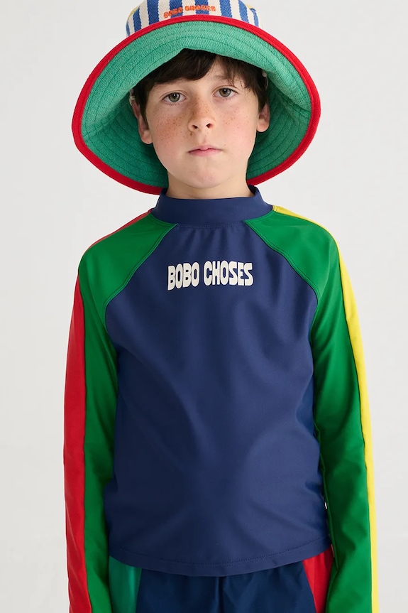 Bobo Choses longsleeve de baie pentru copii Produs pentru bebe bleumarin 126AC132