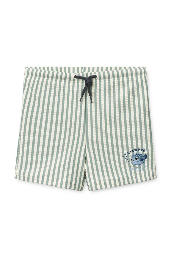 Liewood otroške kopalne kratke hlače Otto Seersucker Swim Pants zelena LW17610.PPY2