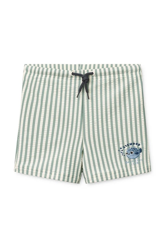 Liewood otroške kopalne kratke hlače Otto Seersucker Swim Pants zelena LW17610.PPY2