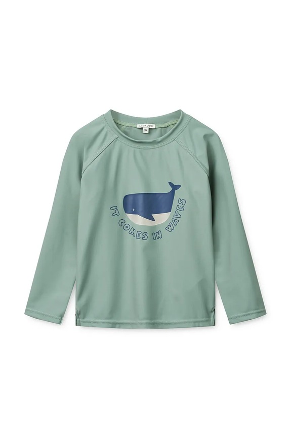 Liewood kopalni zgornji del z dolgimi rokavi otroški Noah Placement Longsleeve Swim Tee modra LW19008.PPY2