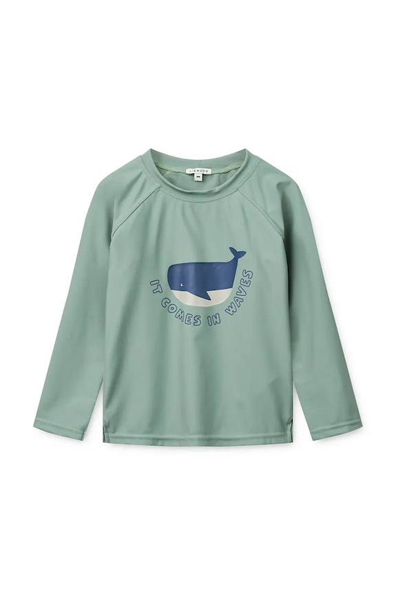 Liewood kopalni zgornji del z dolgimi rokavi otroški Noah Placement Longsleeve Swim Tee modra LW19008.PPY2