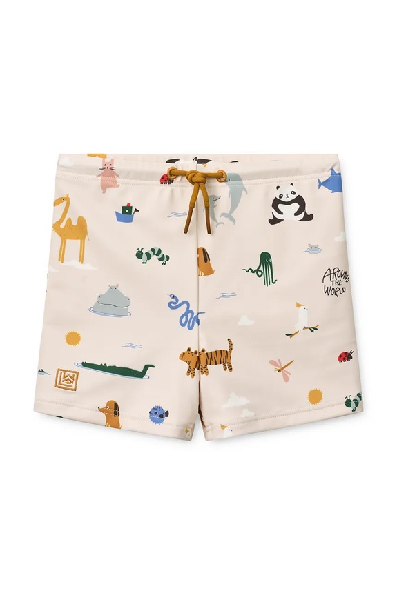 Liewood gyerek fürdőnadrág Otto Printed Swim Pants bézs LW19986.PPY2