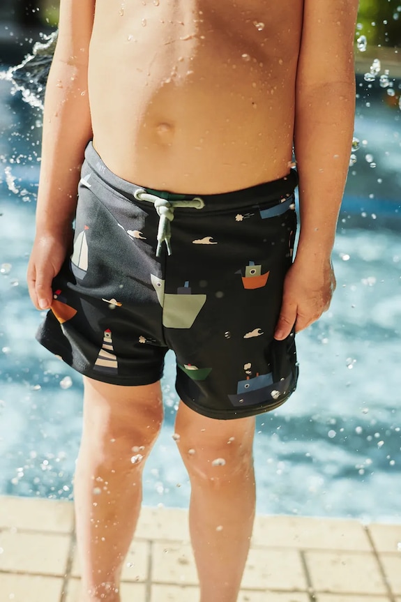 Liewood gyerek fürdőnadrág Otto Printed Swim Pants sötétkék LW19986.PPY2