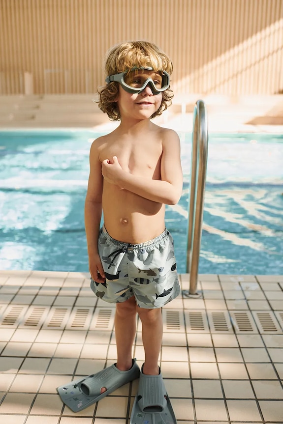 Liewood fürdőnadrág gyerek Aiden Printed Board Shorts kék LW20067.PPY2