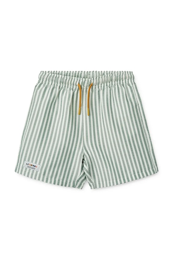 Liewood plavecké šortky detské Duke Stripe Board Shorts LW21436.PPY2 zelená SS26