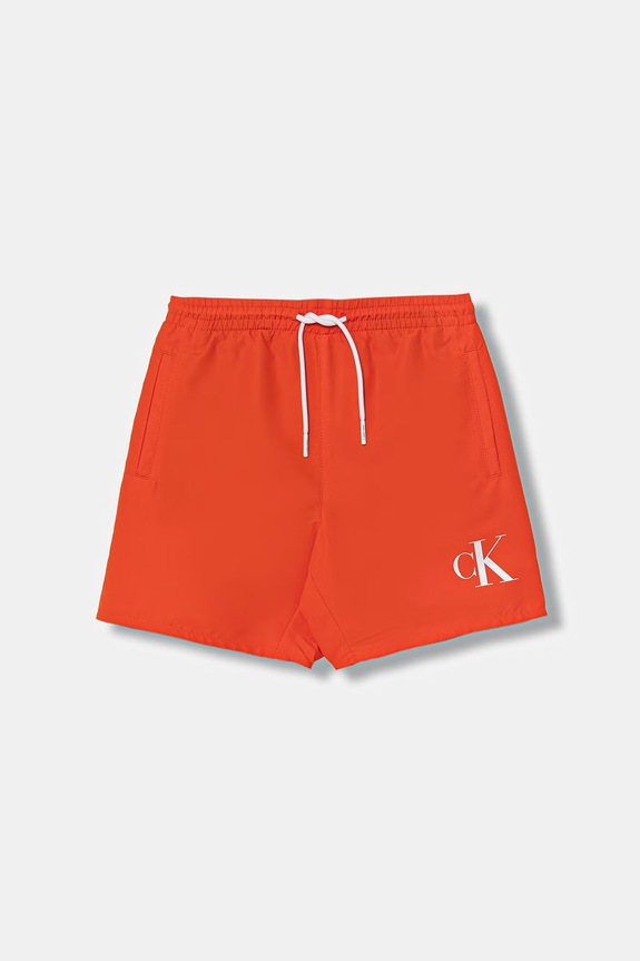 Calvin Klein Jeans plavecké šortky detské oranžová KV0KV00056.PPY2