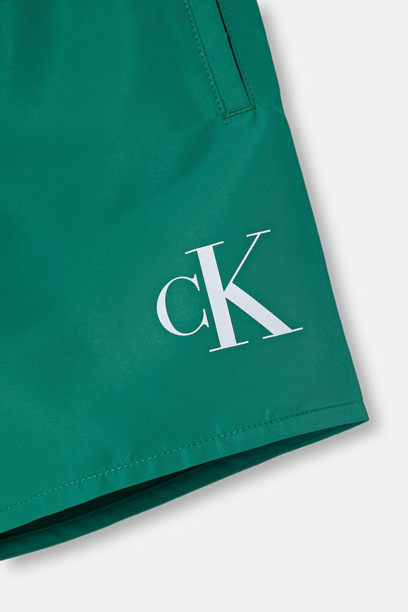 Chlapec Calvin Klein Jeans plavecké šortky detské KV0KV00056.PPY2 zelená