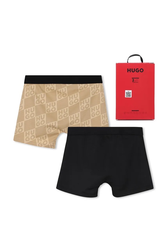 HUGO bokserki dziecięce 2-pack G01170.162.174 czarny SS26
