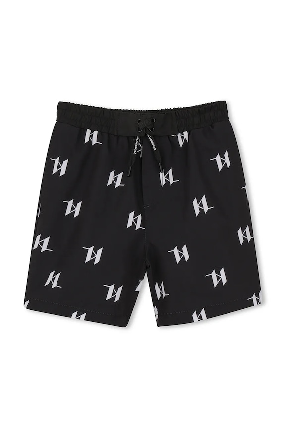 Dětské plavkové šortky Karl Lagerfeld Z31078.162.174 černá SS26