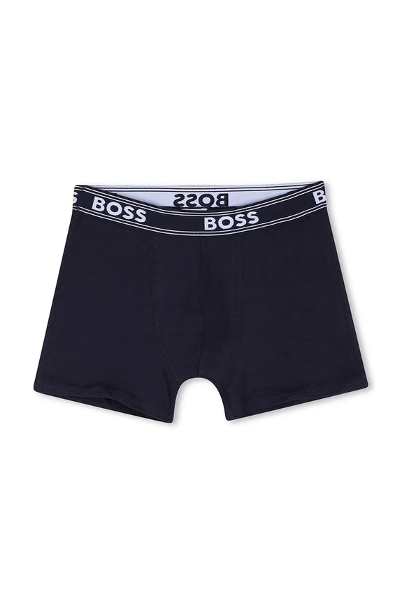 Otroške boksarice BOSS 5-pack J52664.102.150 mornarsko modra SS26