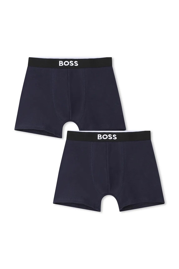 BOSS bokserki dziecięce 2-pack bokserki dopasowane granatowy J52665.102.150