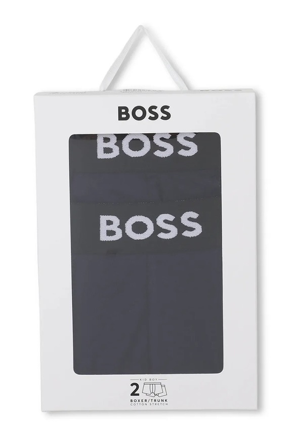 Chłopiec BOSS bokserki dziecięce 2-pack J52665.102.150 granatowy