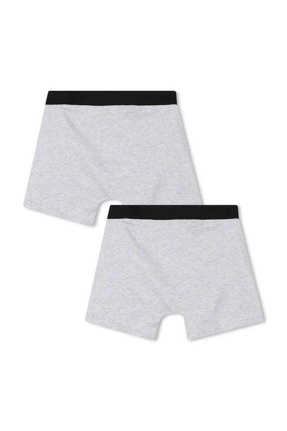 Otroške boksarice BOSS 2-pack J52665.102.150 siva SS26