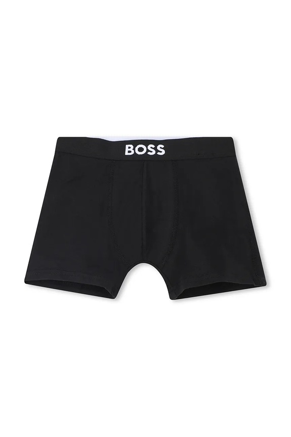 Chłopiec BOSS bokserki dziecięce 2-pack J52665.162.174 czarny