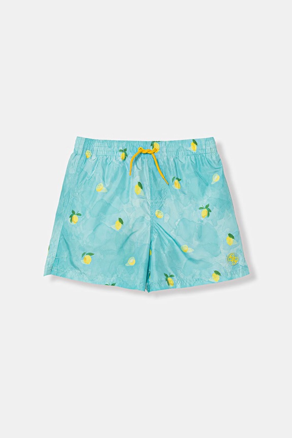 Guess pantaloni scurți de baie pentru copii turcoaz L6GZ06.WN122.PPY2.M