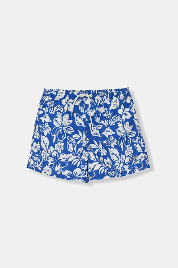 Guess pantaloni scurți de baie pentru copii albastru L6GZ05.WG282.PPY2.M