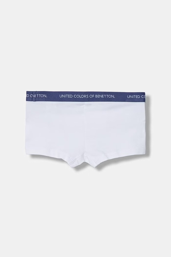 Chłopiec United Colors of Benetton bokserki dziecięce bawełniane z elastanem 2-pack 3NIE0X01O.G.Stagionale biały