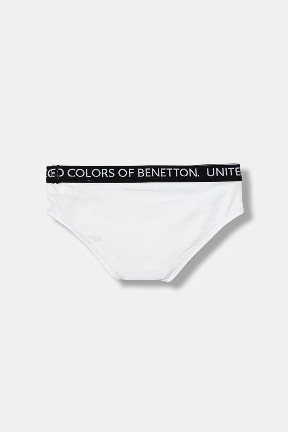 Chłopiec United Colors of Benetton slipy dziecięce bawełniane z elastanem 2-pack 3OP80S484.G.Riproposto biały