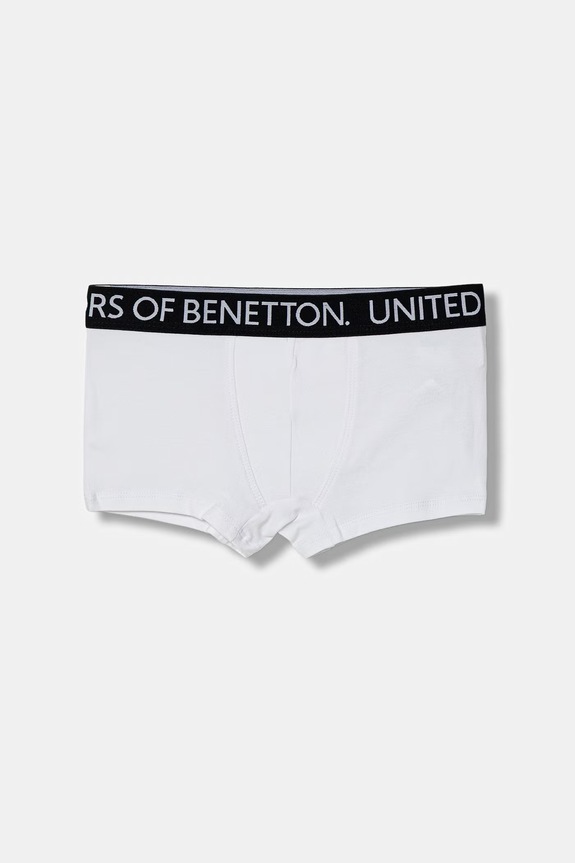 United Colors of Benetton bokserki dziecięce bawełniane z elastanem 2-pack biały 3OP80X230.G.Riproposto