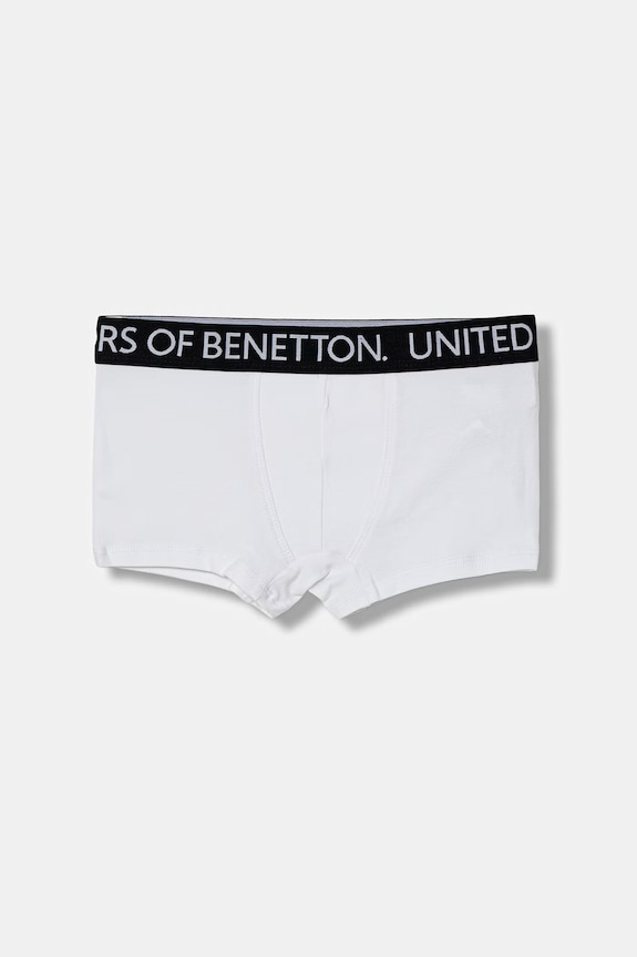 United Colors of Benetton bokserki dziecięce bawełniane z elastanem 2-pack biały 3OP80X230.G.Riproposto