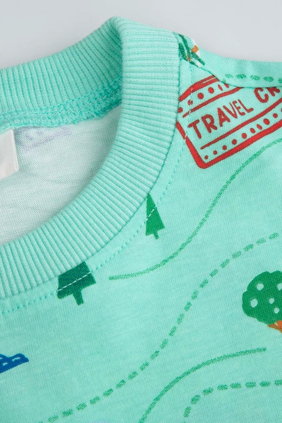 Băieți Coccodrillo pijama din două piese pentru copii, din bumbac WC6448201LBD albastru